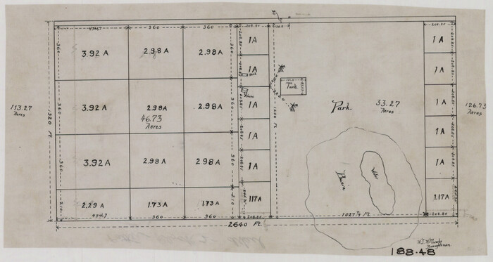 93075, [Subdivision Plat of 80 acres], Twichell Survey Records