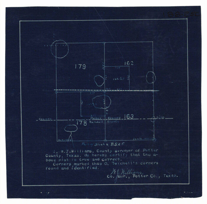 93088, [Sketch of Part of B. S. & F. Block 9], Twichell Survey Records