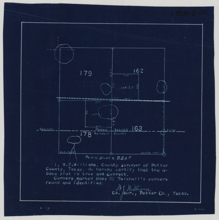 93094, [Sketch of Part of B. S. & F. Block 9], Twichell Survey Records
