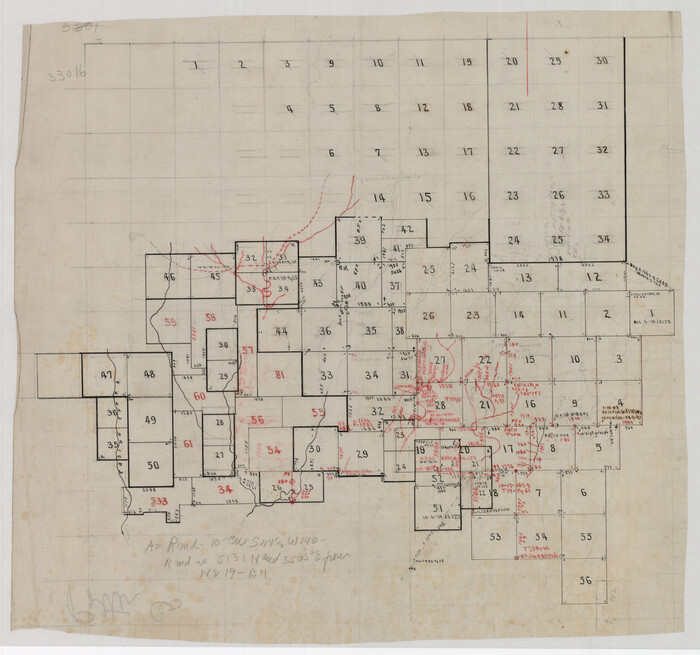 93104, Laneer vs. Bivins, Potter County, Texas, Twichell Survey Records