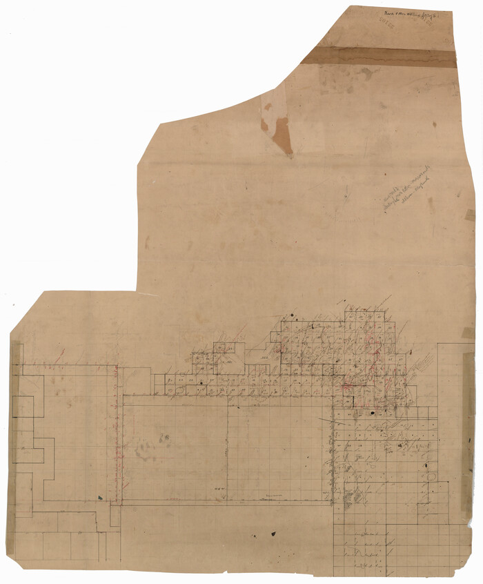 93122, [Sketch showing G. C. & S.F. Block S, T. T. RR. Co. Block H1, G. & M. Block M19, Block Z3 and Block 8], Twichell Survey Records