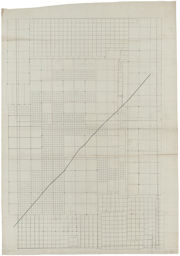 93140, Correct Map Lamb County (skeleton sketch), Twichell Survey Records