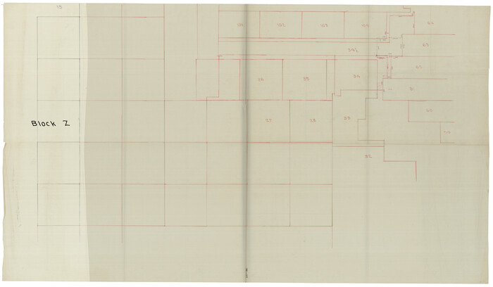 93167, [Sketch of sections 59-64, I. & G. N. Block 1 and part of Block Z], Twichell Survey Records