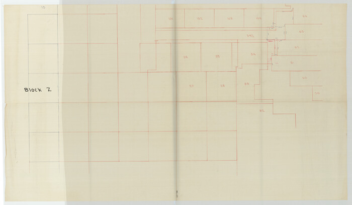 93167, [Sketch of sections 59-64, I. & G. N. Block 1 and part of Block Z], Twichell Survey Records