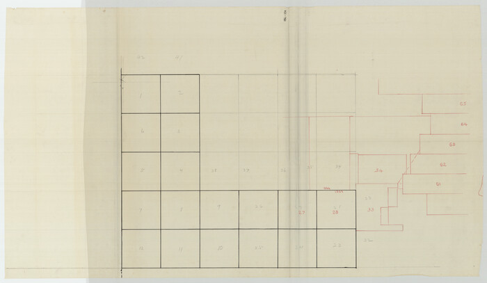 93187, [Skeleton Sketch of G. C. & S. F. Block 194 and sections 60-65, I. & G. N. Block 1], Twichell Survey Records