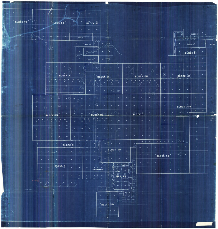 93204, [Sketch showing the Northwest part of Hale County and the Northeast part of Lamb County], Twichell Survey Records