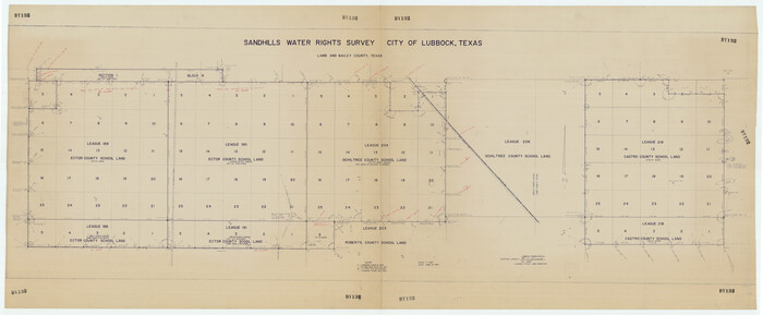 93211, Sandhills Water Rights Survey, City of Lubbock, Texas, Twichell Survey Records
