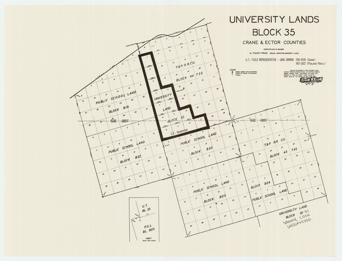 93246, University of Texas System University Lands, Twichell Survey Records
