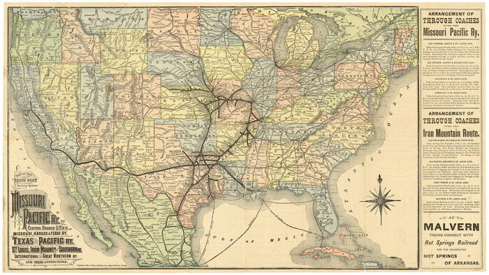 93287, Map of the Southwest Railway System, General Map Collection