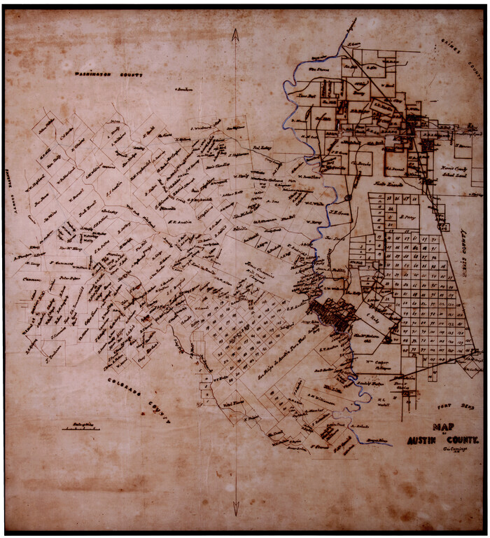 93352, Map of Austin County, Non-GLO Digital Images