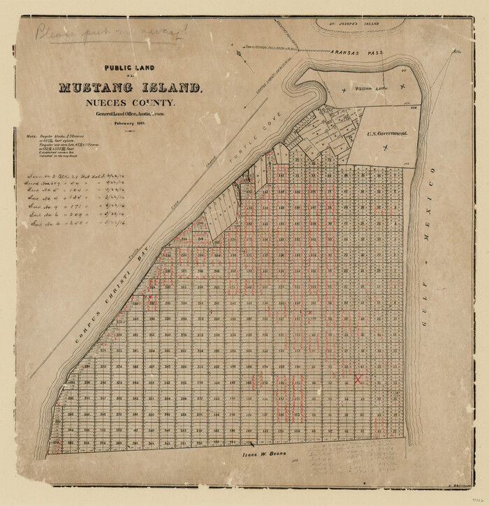 93362, Public Land on Mustang Island, Nueces County, General Map Collection