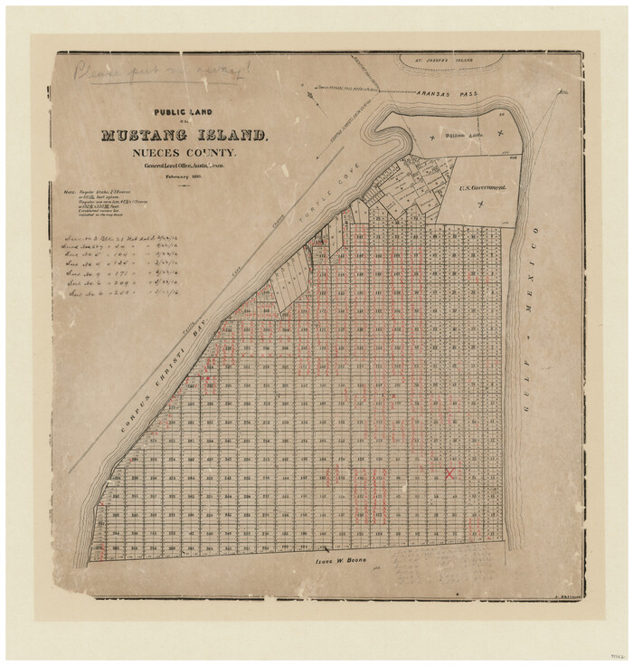 93362, Public Land on Mustang Island, Nueces County, General Map Collection