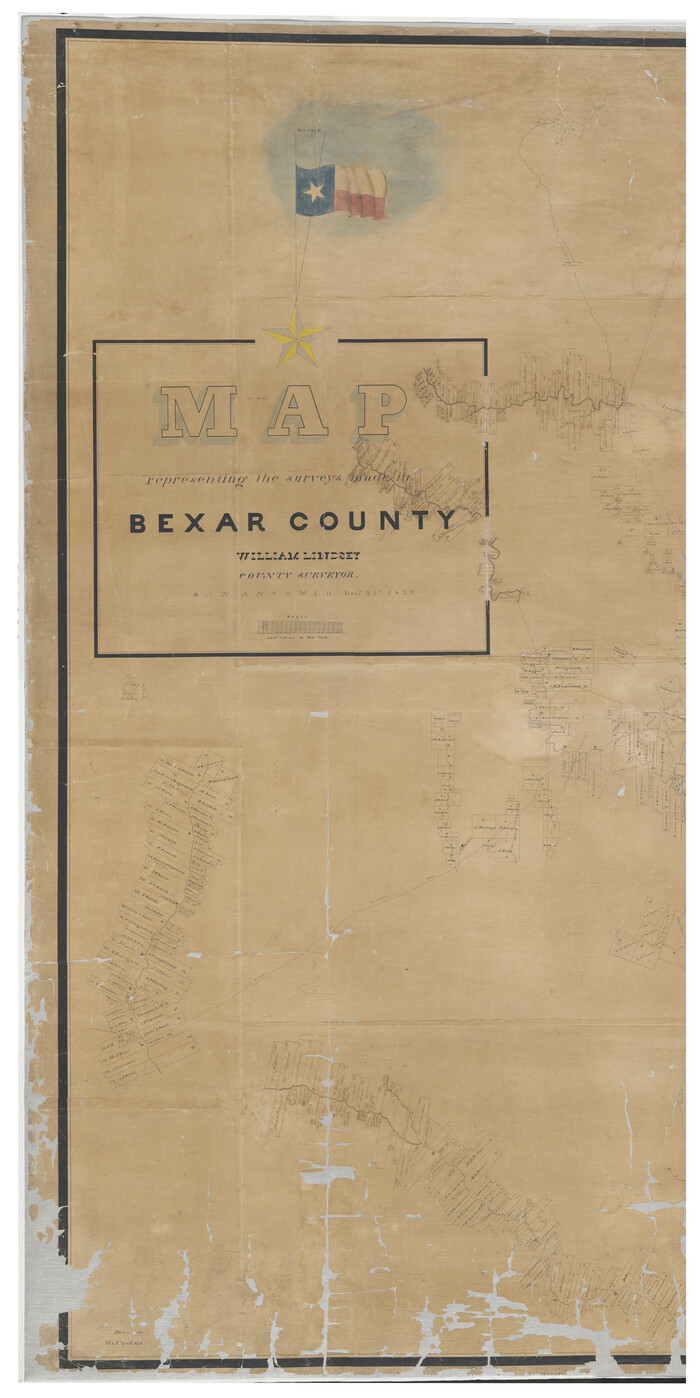 93364, Map representing the surveys made in Bexar County, General Map Collection