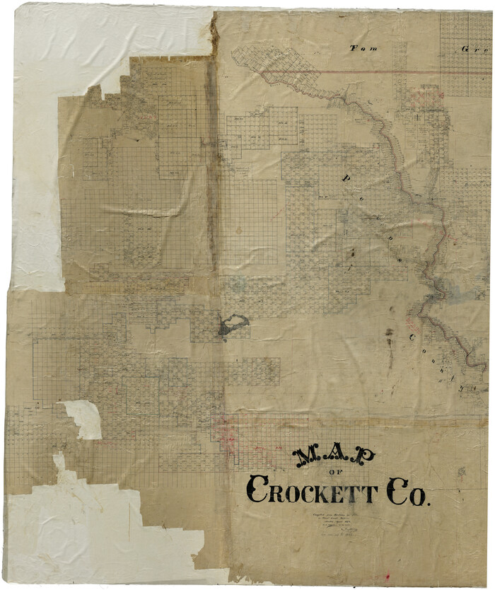 93372, Map of Crockett County, General Map Collection