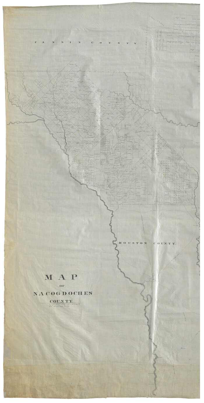 93374, Map of Nacogdoches County, General Map Collection
