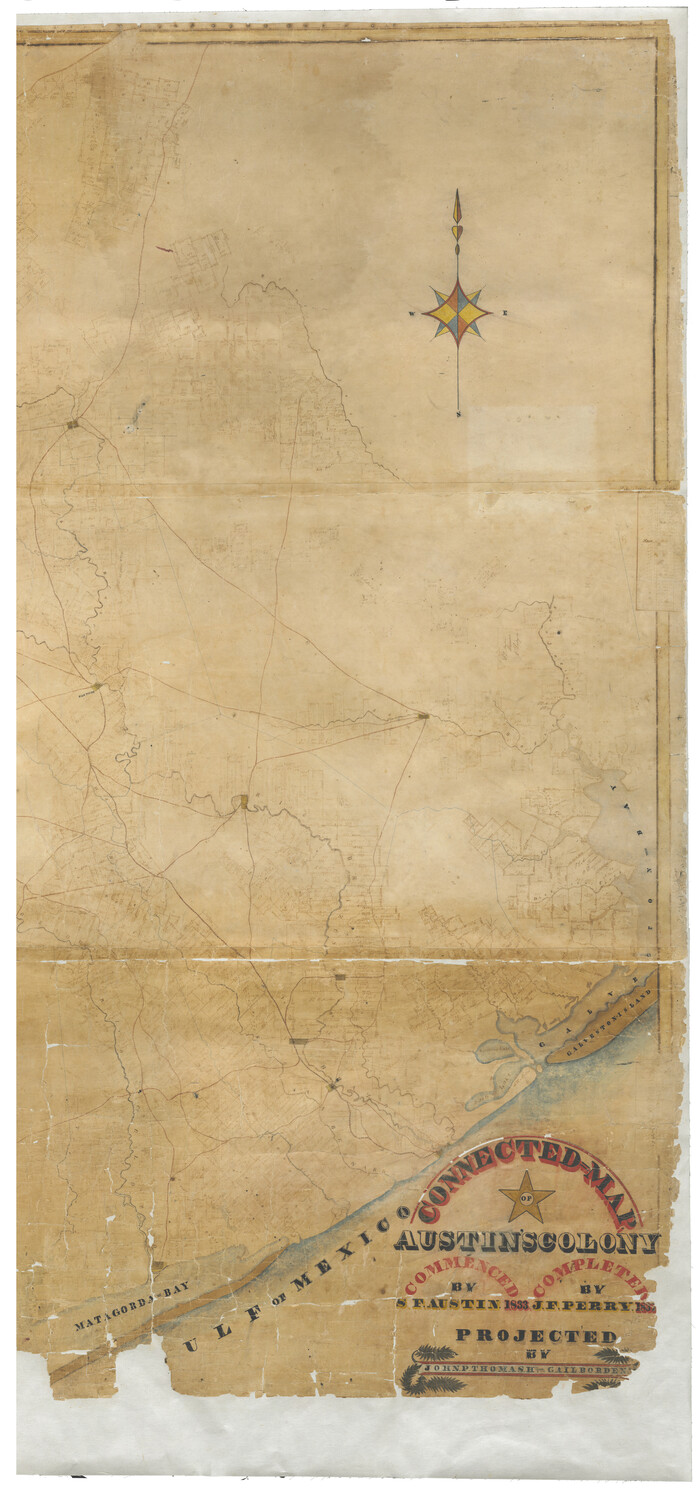 93377, Connected Map of Austin's Colony, General Map Collection