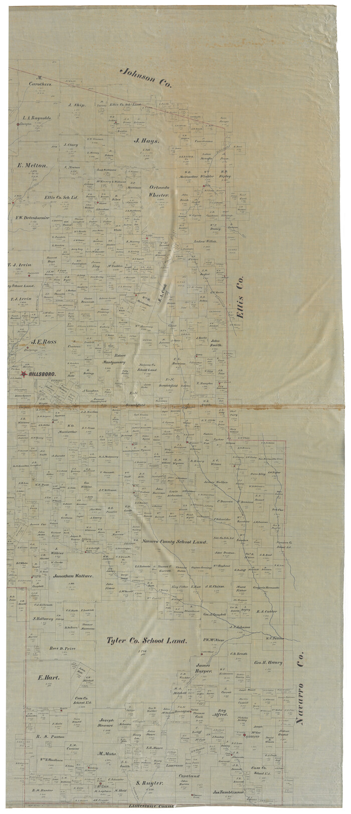 93379, Map of Hill County, General Map Collection