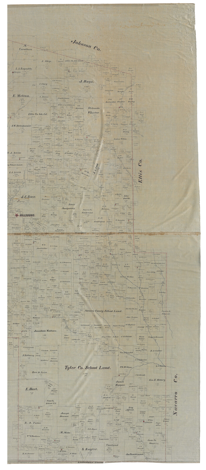93379, Map of Hill County, General Map Collection
