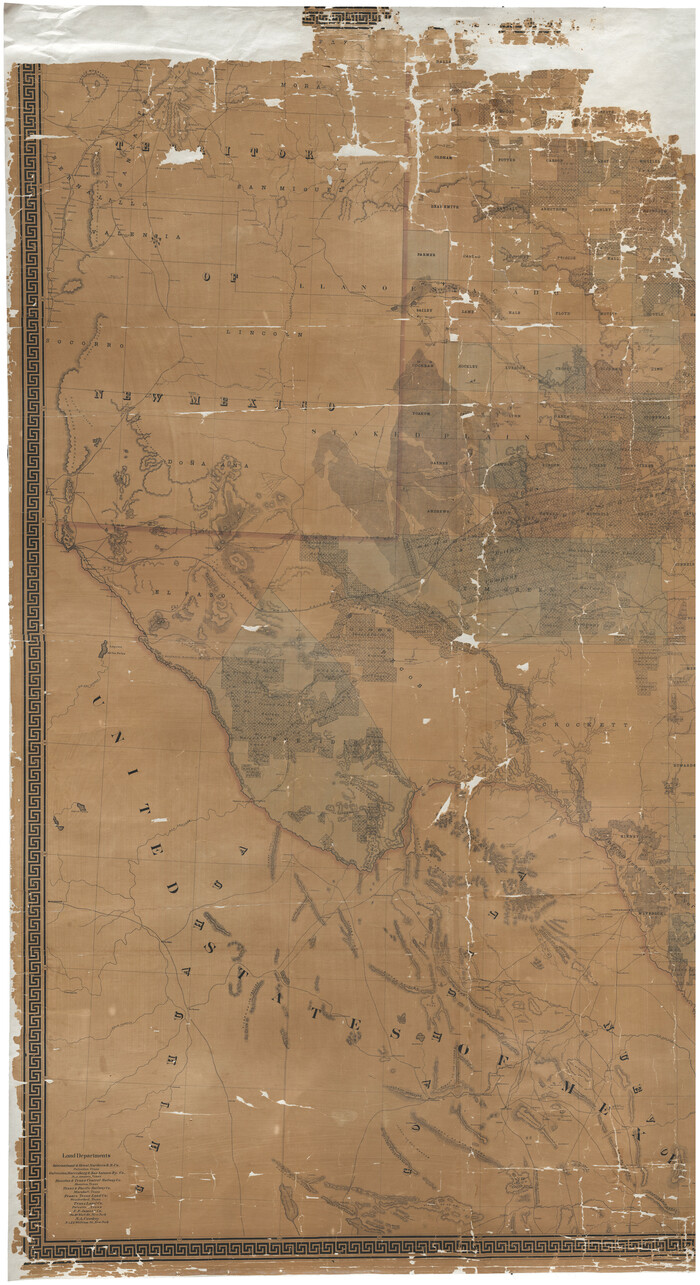 93382, Map of the State of Texas, General Map Collection
