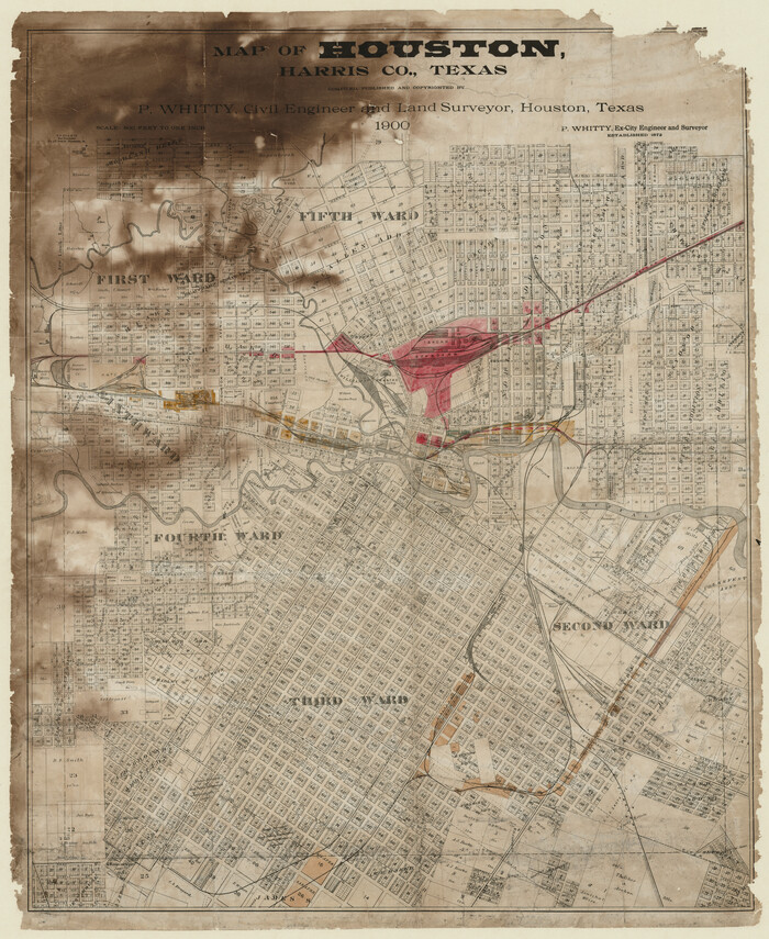 93390, Map of Houston, Harris County, Texas, General Map Collection