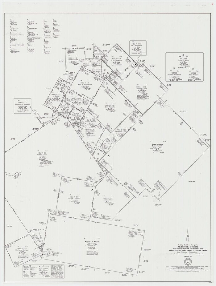 93396, Anderson County Working Sketch 47, General Map Collection