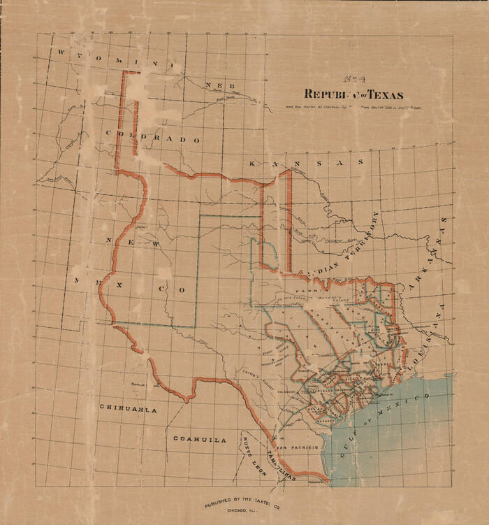 93411, Republic of Texas and boundaries as claimed by Texas from Decr. 19th, 1836 to Novr. 26th, 1850, General Map Collection