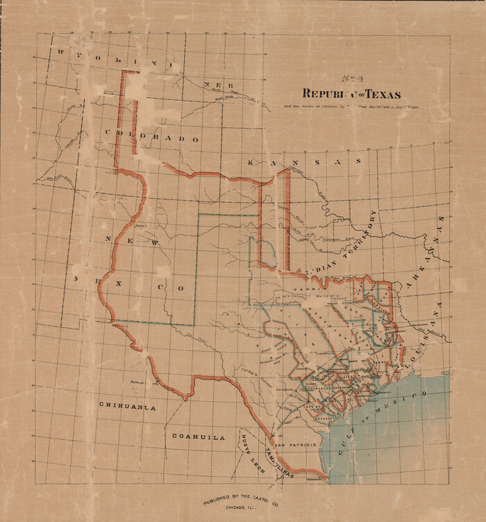 93411, History of the Geography of Texas, General Map Collection