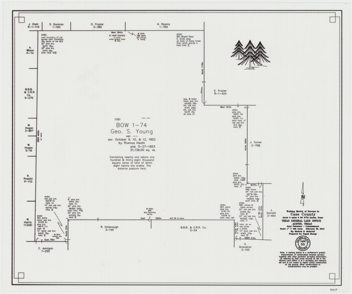 93415, Cass County Working Sketch 55, General Map Collection