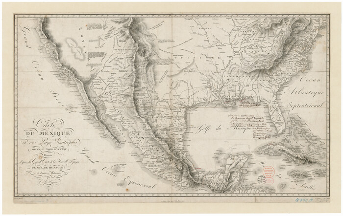 93421, Carte du Mexique et des Pays Limitrophes Situés au Nord et à l'Est, General Map Collection