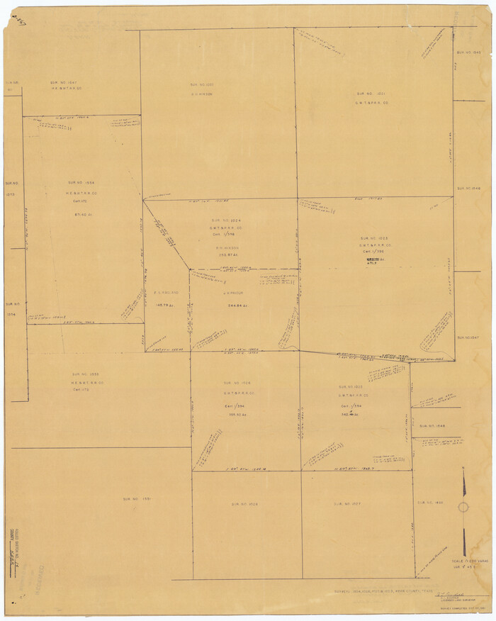 9345, Kerr County Rolled Sketch 14, General Map Collection