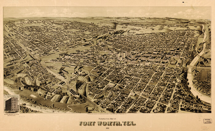 93472, Perspective Map of Fort Worth, Tex., Library of Congress