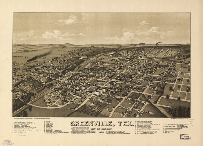 93476, Greenville, Tex., County Seat of Hunt County, 1886, Library of Congress
