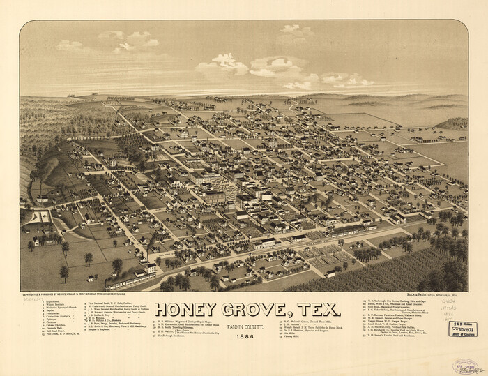 93479, Honey Grove, Tex., Fannin County, 1886, Library of Congress