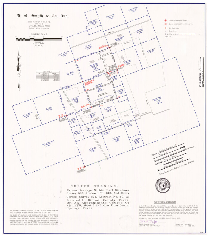 93488, Dimmit County Rolled Sketch 21, General Map Collection
