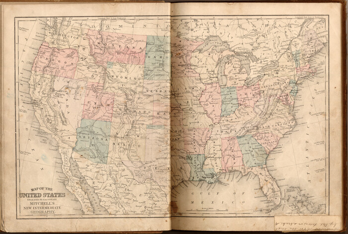 93514, Map of the United States engraved to illustrate Mitchell's new intermediate geography, General Map Collection
