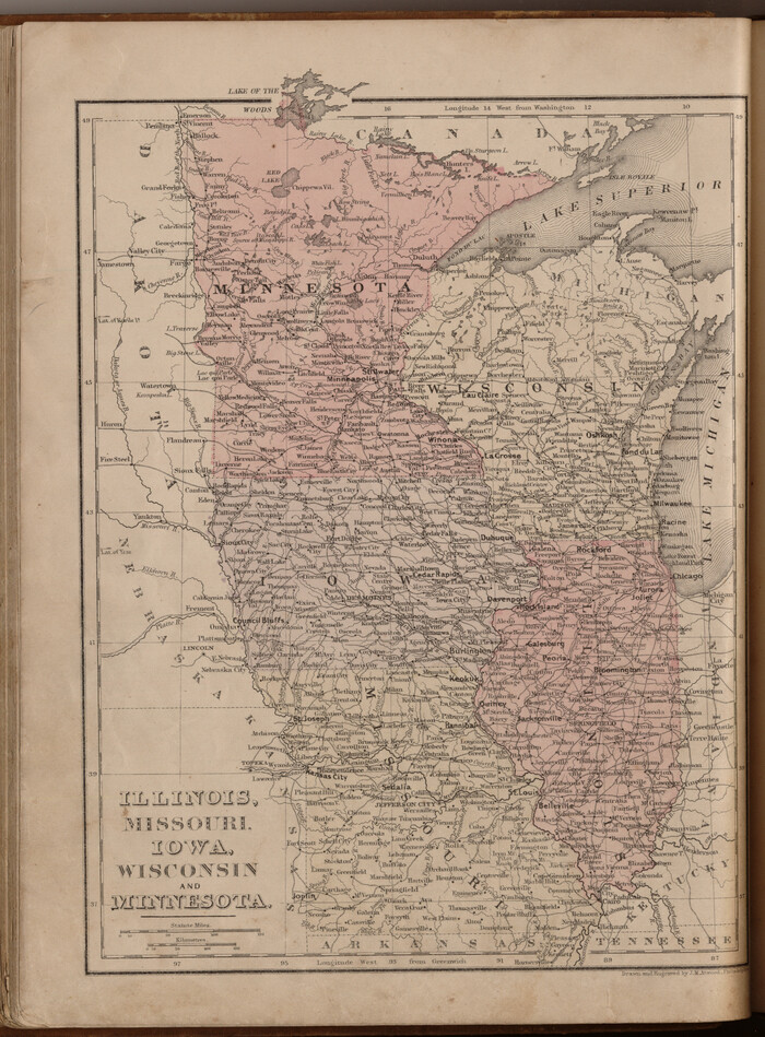 93521, Illinois, Missouri, Iowa, Wisconsin and Minnesota, General Map Collection