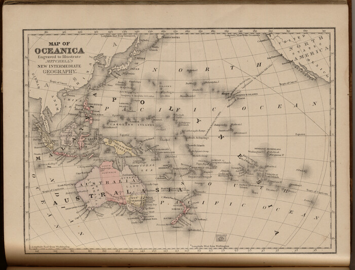 93531, Map of Oceanica engraved to illustrate Mitchell's new intermediate geography, General Map Collection
