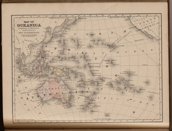 93531, Map of Oceanica engraved to illustrate Mitchell's new intermediate geography, General Map Collection
