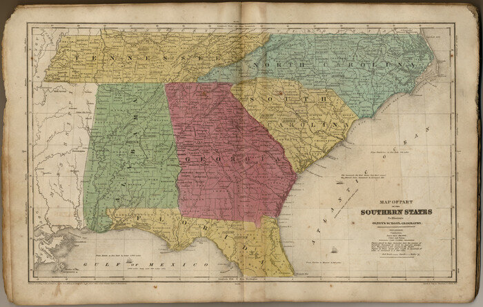 93540, Map of part of the Southern States to illustrate Olney's school geography, General Map Collection
