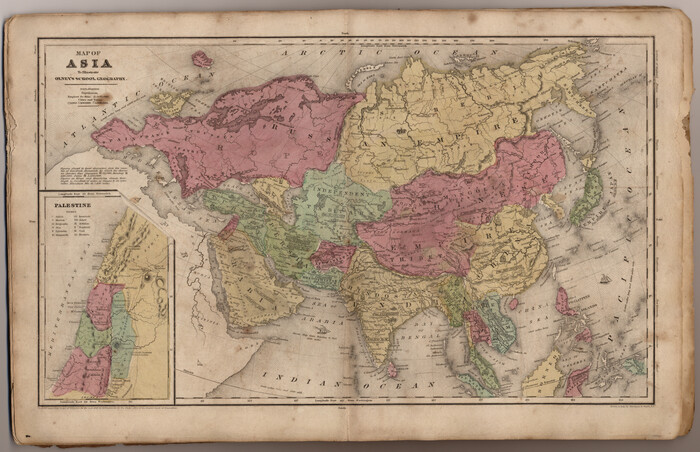 93548, Map of Asia (Inset: Palestine), General Map Collection