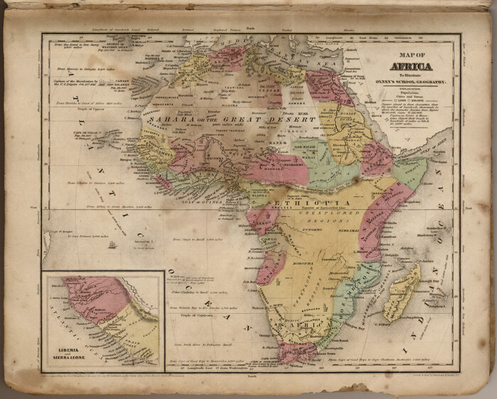 93549, Map of Africa (Inset: Liberia and Sierra Leone), General Map Collection
