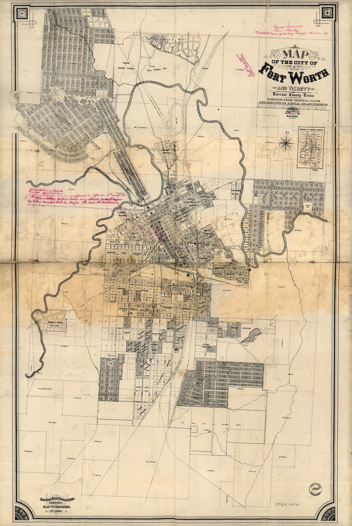 93557, Map of the city of Fort Worth and vicinity, Library of Congress