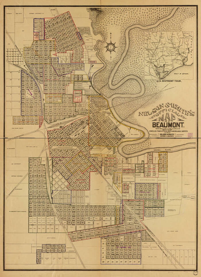 93558, Nelson & White's Official Map of Beaumont, Library of Congress