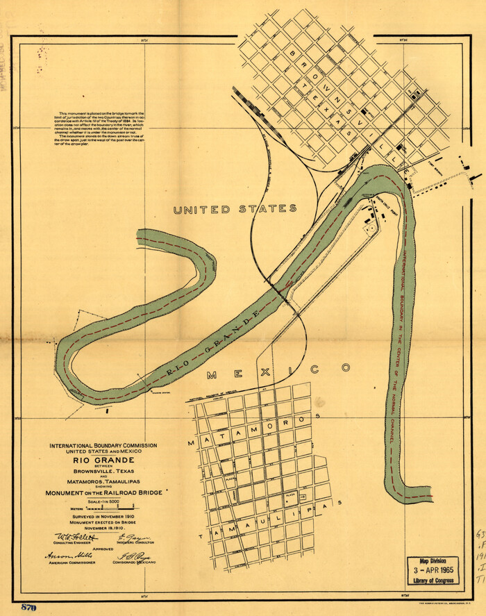93559, Boundaries between Brownsville, Texas and Matamoros, Tam. (Mexico), Library of Congress