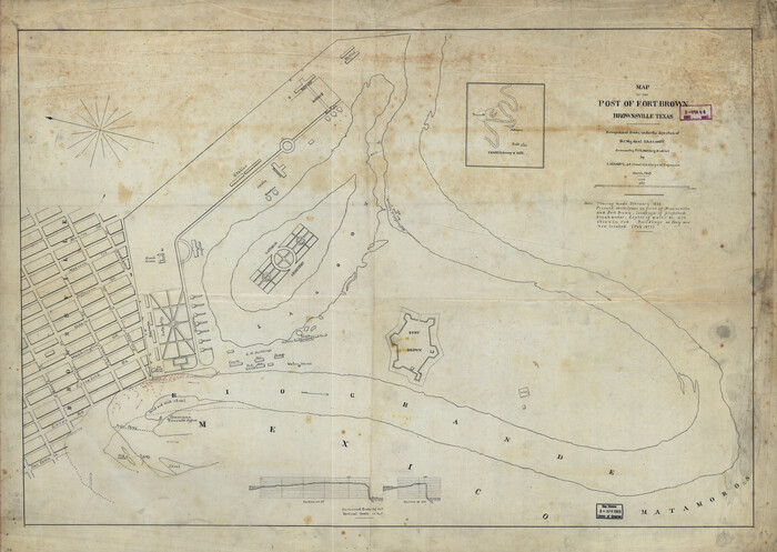 93560, Map of the post of Fort Brown, Brownsville, Texas, Library of Congress