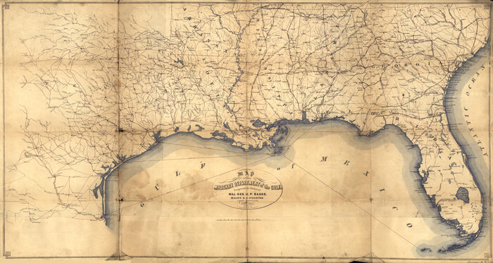 93568, Map of the Military Department of the Gulf, Library of Congress