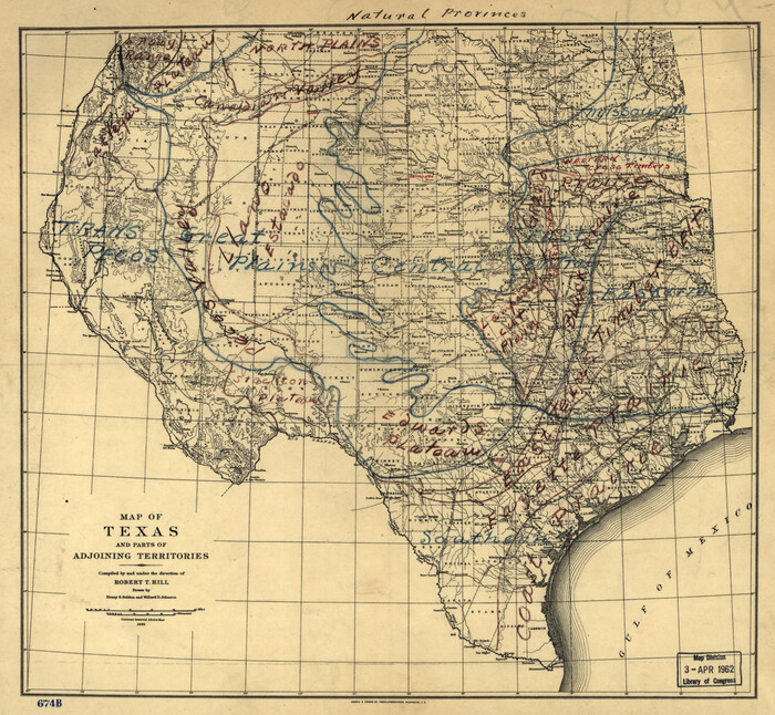 93576, Natural provinces : [Texas]., Library of Congress