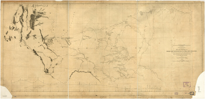 93581, From the Red River to the Rio Grande from explorations and surveys made under the direction of the Hon. Jefferson Davis, Secretary of War by Captain John Pope, Corps Topl. Engrs. assisted by Lieutenant Kenner Gerrard, 1st Dragoons, 1854-6, Library of Congress