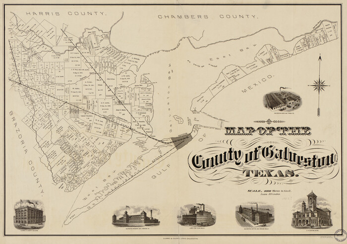 93584, Map of the County of Galveston, Library of Congress