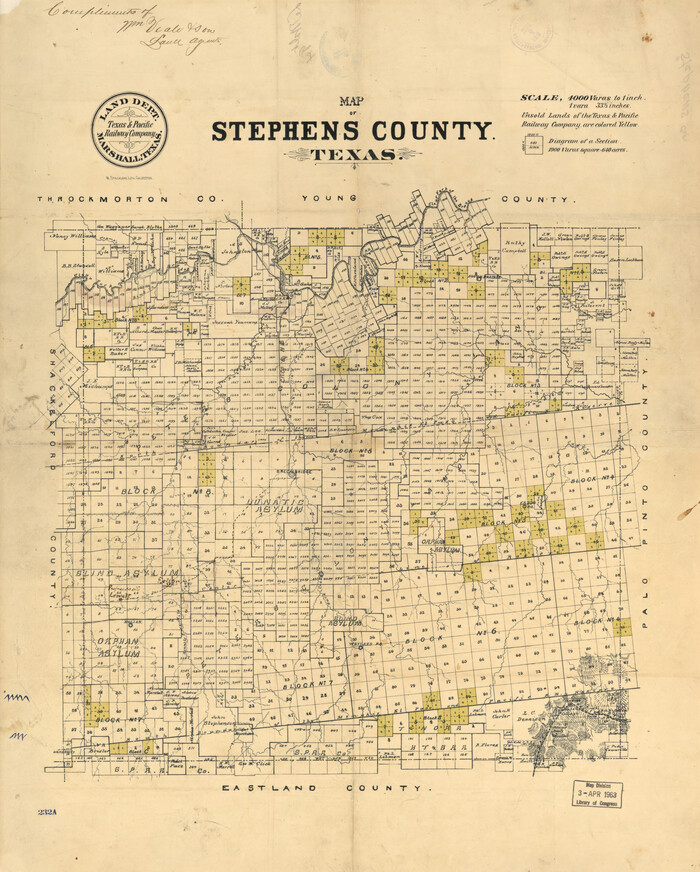 93588, Map of Stephens County, Texas, Library of Congress